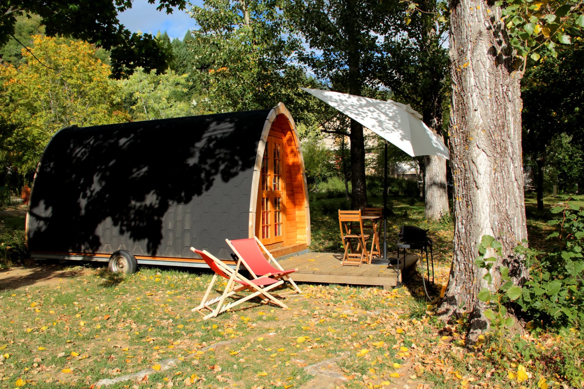 Twee PODs onder de bomen