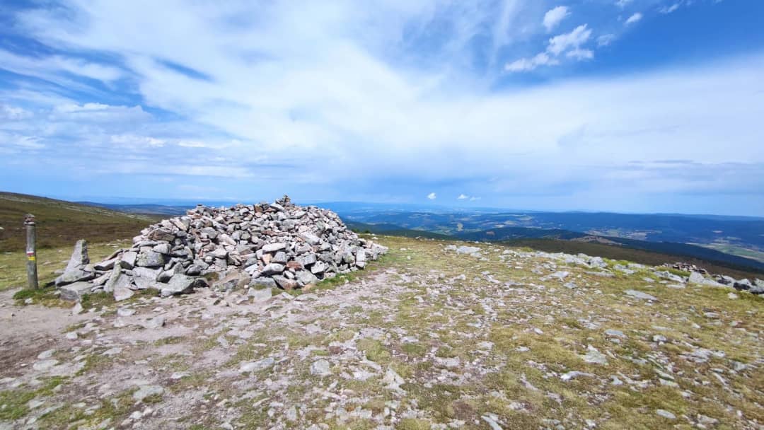De top van de Mont Lozère