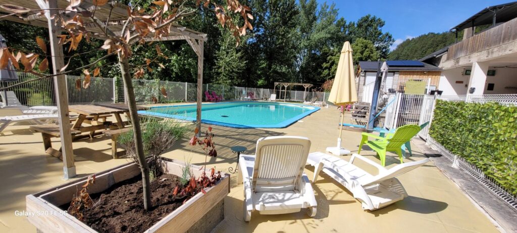 piscine camping, lozere, gorges du tarn.
